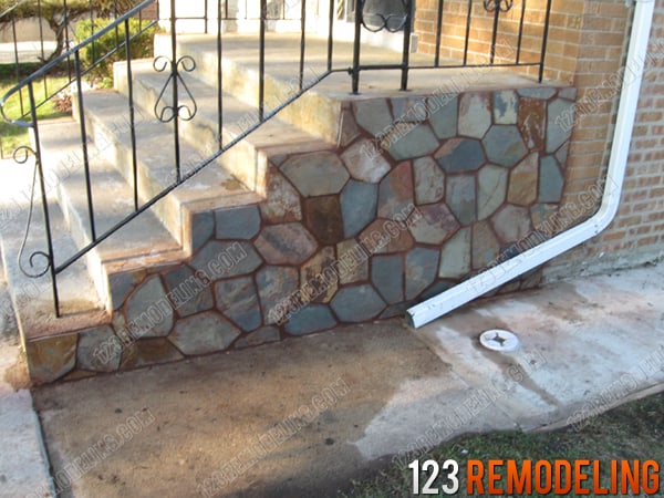 project gallery porch skokie Harwood Heights Concrete Stair Case