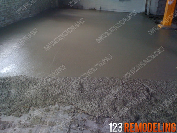 project gallery concrete oak park Concrete Floor Installation