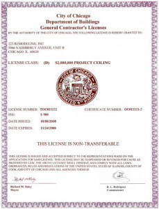 contractor license