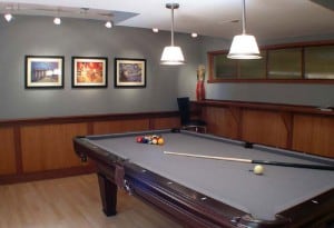 basement pool table