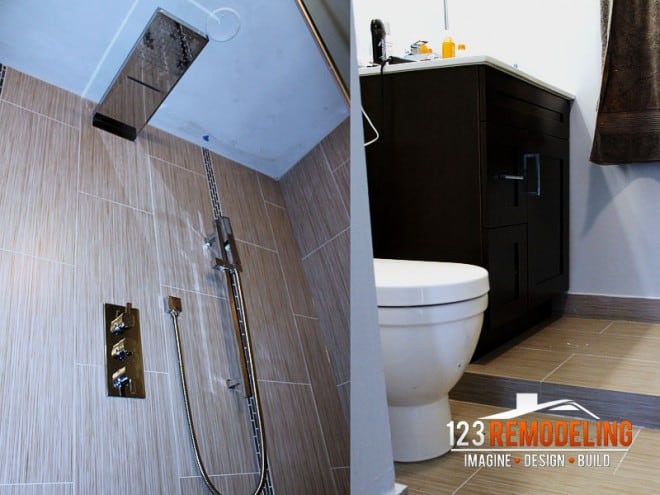 chicago bathroom remodel by 123 remodeling 