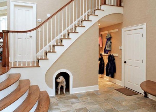 dog house under stairs