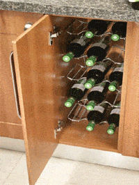 wine rack kitchen remodeling