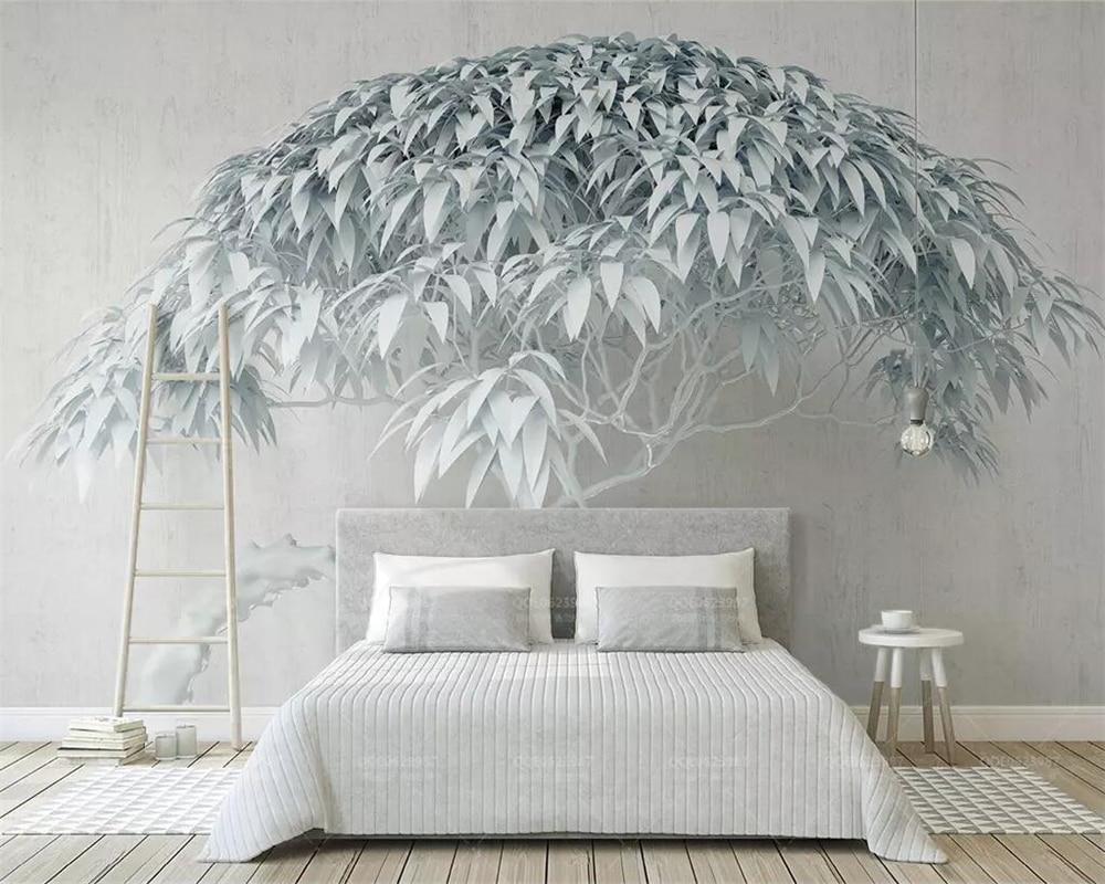 3d wallpaper white tree