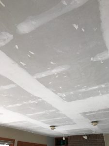 ceiling after popcorn removal