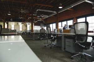 open plan office