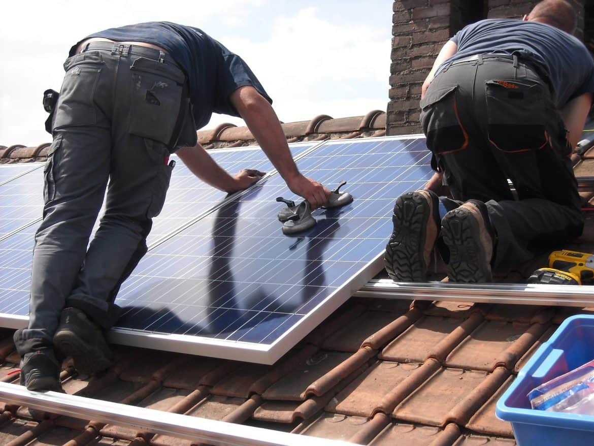 roof solar panel installation