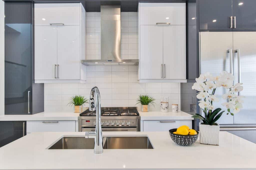 kitchen island with sink and extra storage