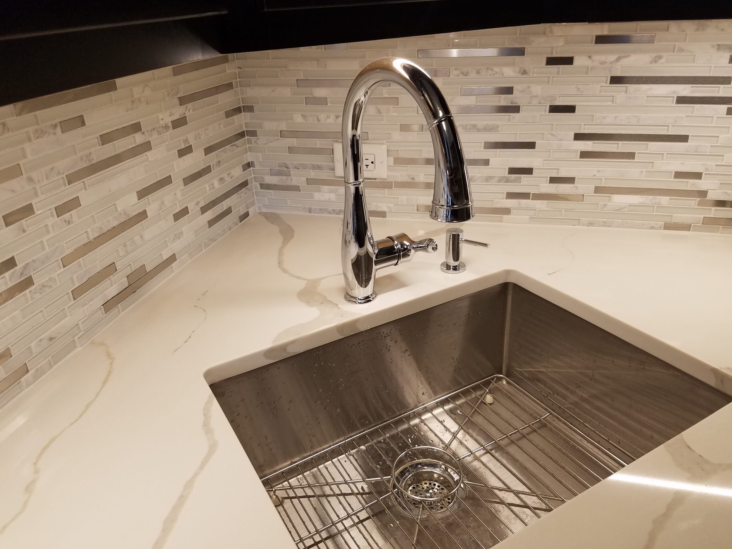 Chicago Near North Condo Kitchen Remodel Stainless Steel Sink