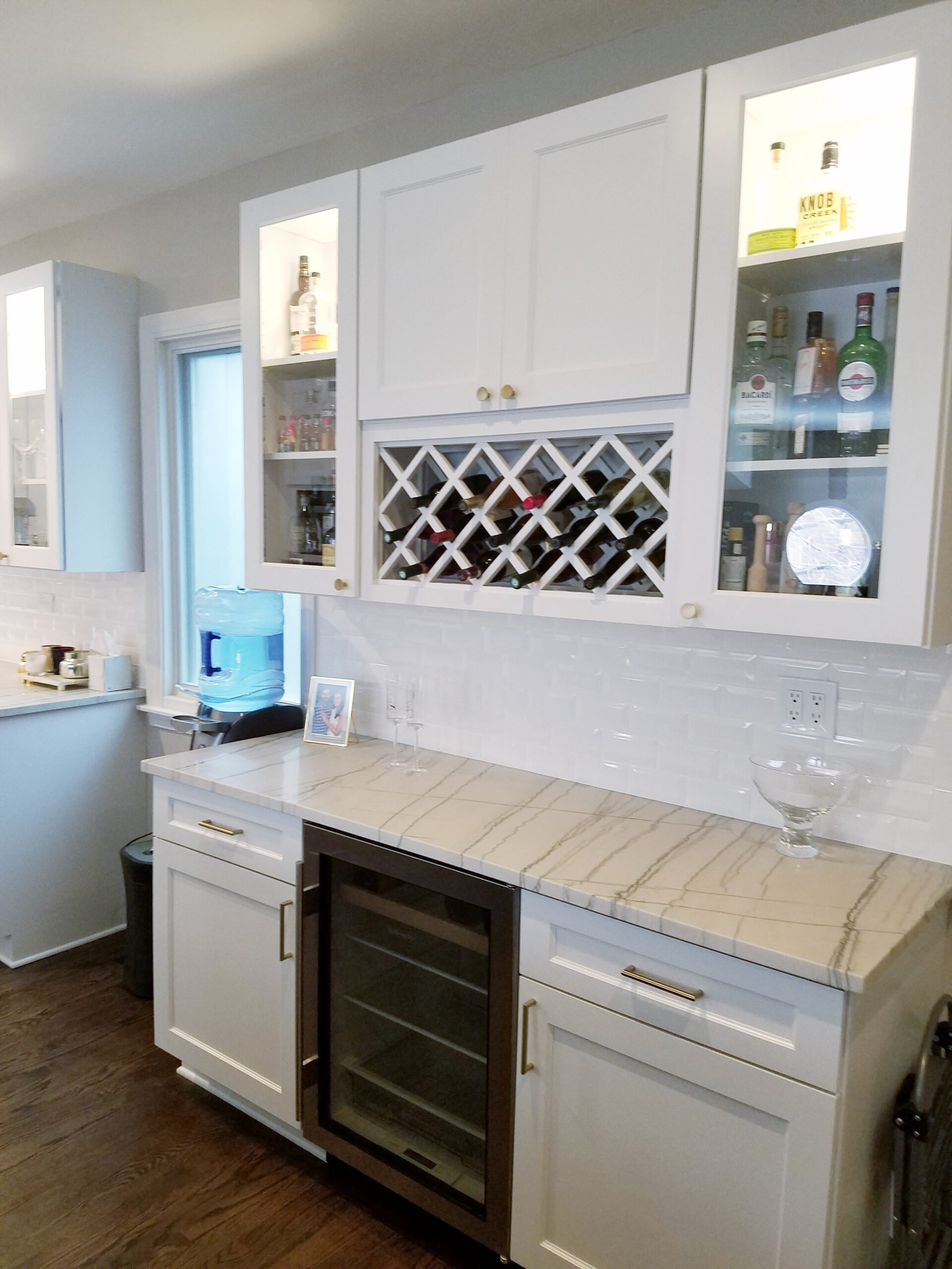 Chicago Near North Side Kitchen Remodel Wine Cabinet