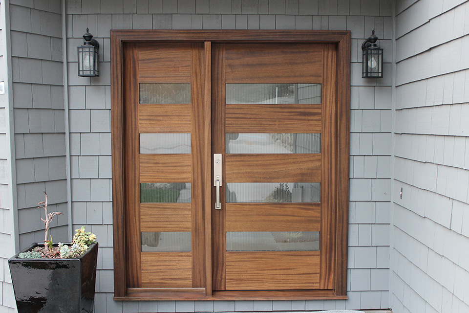 custom exterior wood door