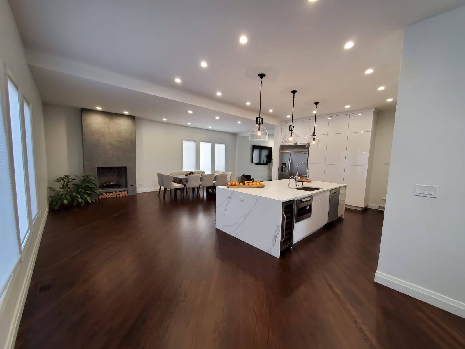 open concept skokie kitchen remodel after 02