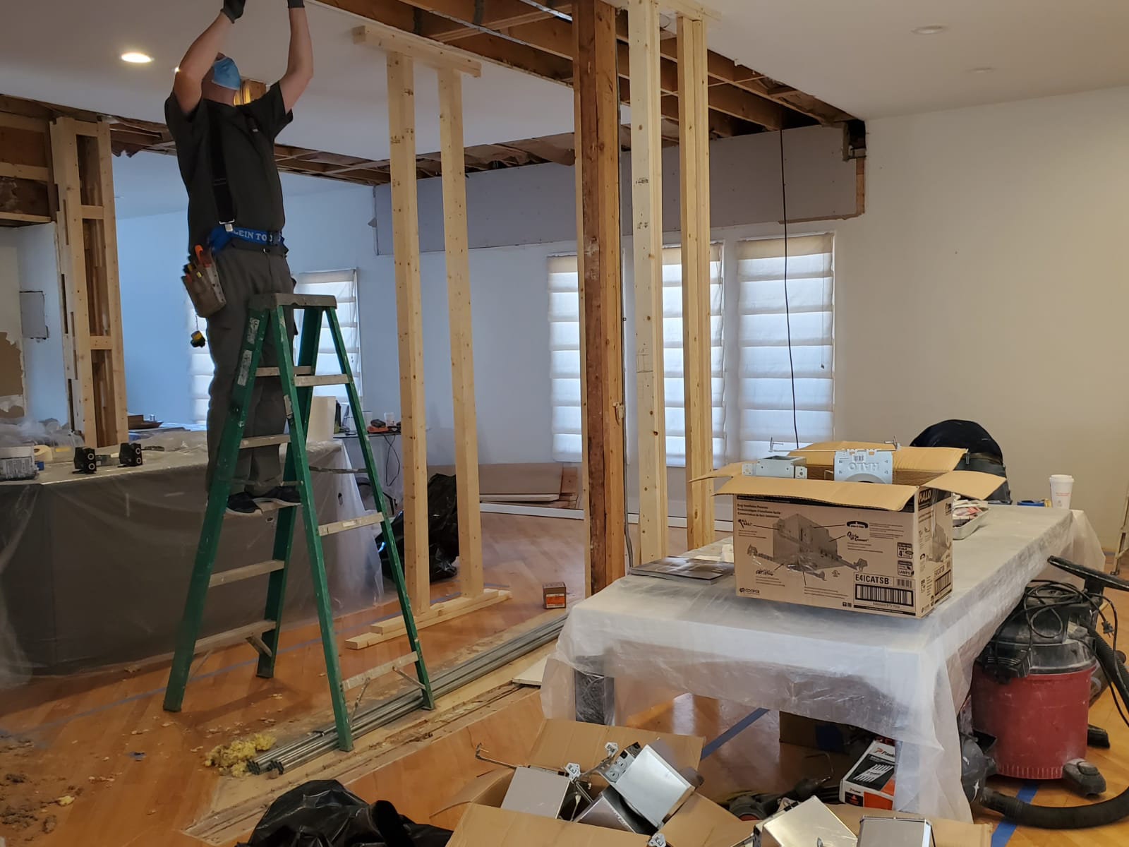 open concept skokie kitchen remodel before 07