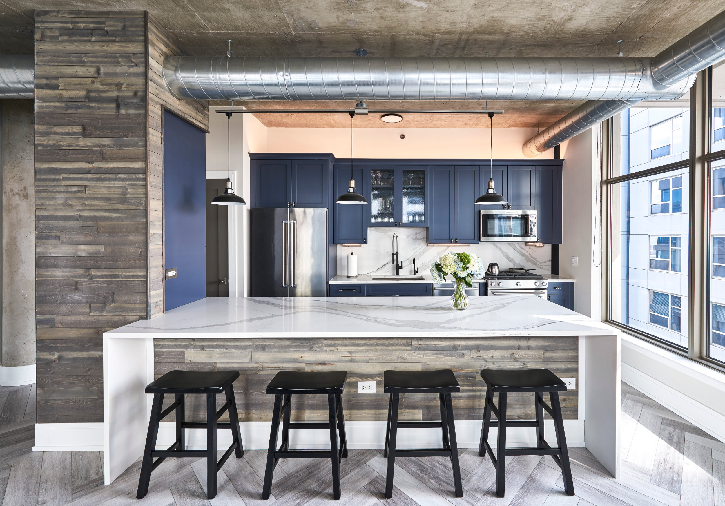 museum park lofts remodeling kitchen island