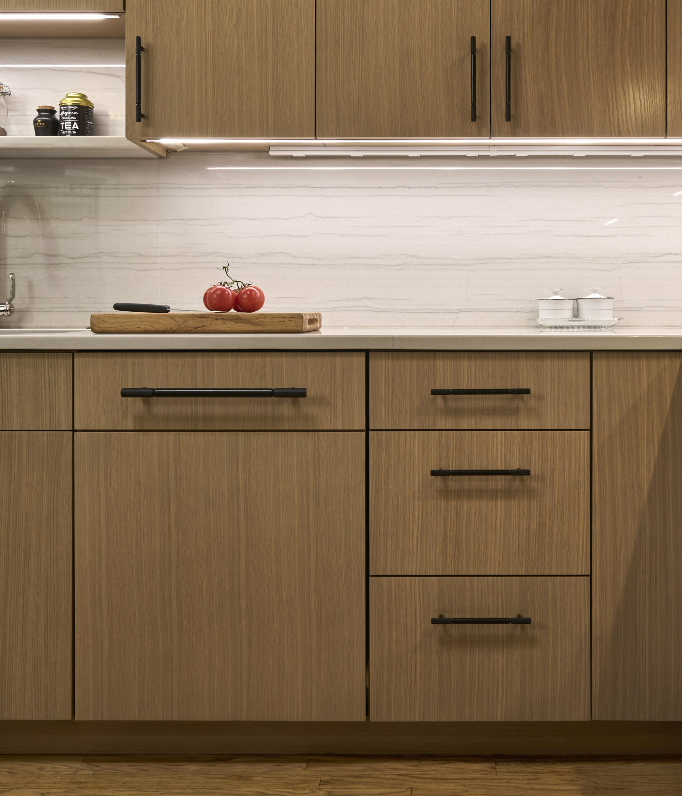 natural wood kitchen remodel dishwasher closed natural wood kitchen remodel dishwasher closed