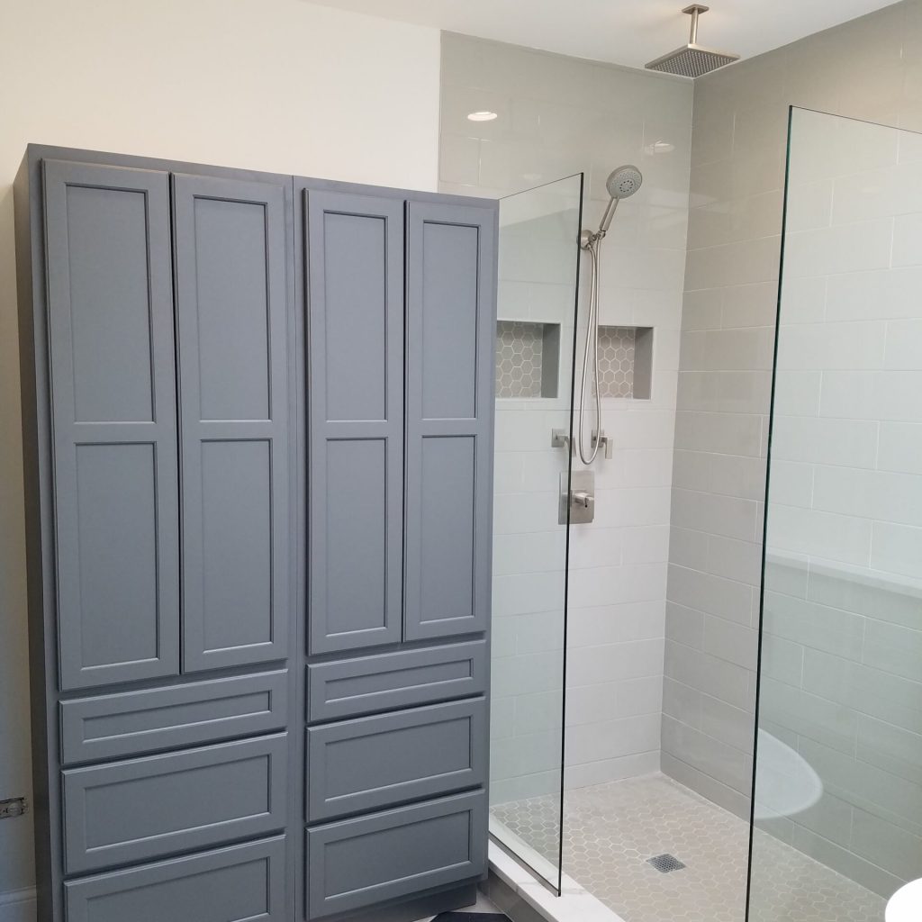 Chicago Bucktown Rowhouse Master Bathroom Shower Remodel